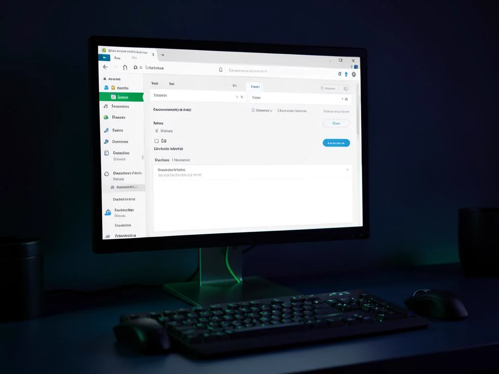 Desktop monitor showing software installation windows on a tidy desk